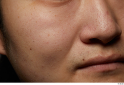 Face Mouth Nose Cheek Skin Man Asian Chubby Studio photo references